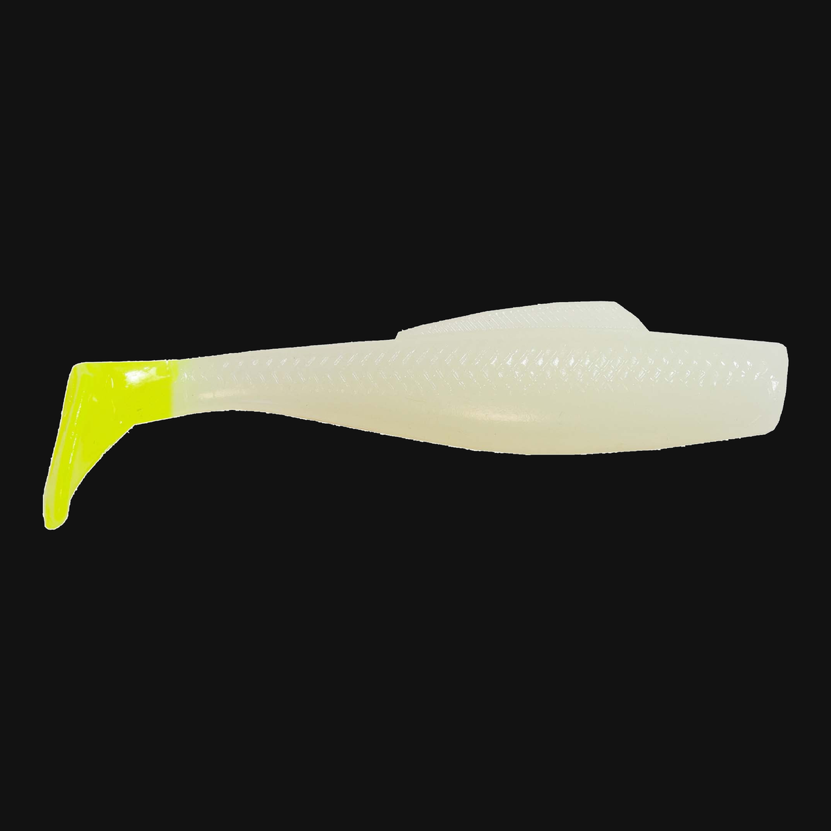 Z-Man MinnowZ in Glow/Chartreuse Tail, paddle tail swimbait