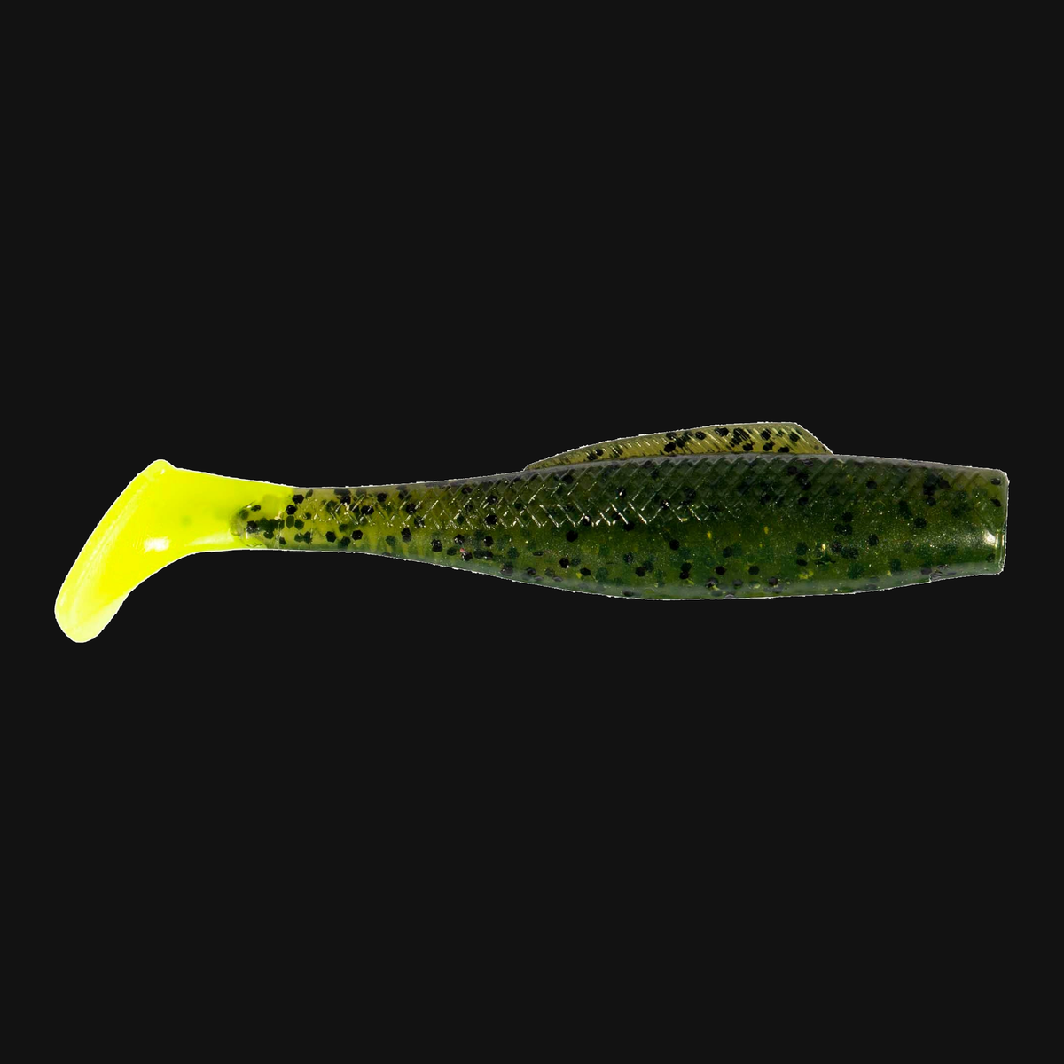 Z-Man MinnowZ in Watermelon/Chartreuse Tail, paddle tail swimbait