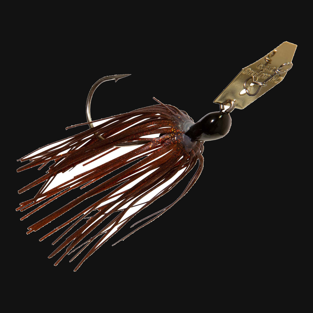 Z-Man Original ChatterBait 1/4-ounce bladed jig in Brown/Black