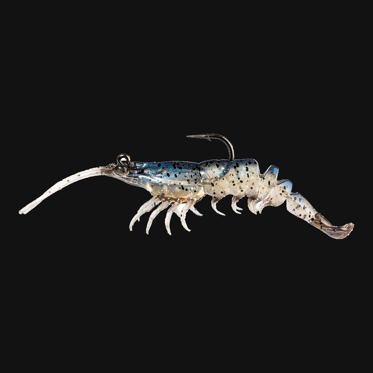 Z-Man PrawnstarZ pre-rigged 3.5-inch shrimp lure in White Shrimp