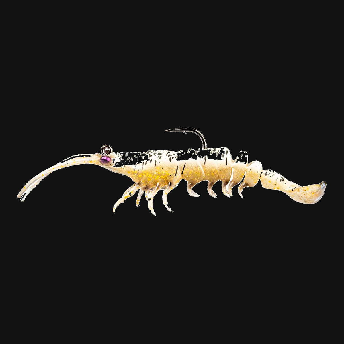Z-Man PrawnstarZ pre-rigged 3.5-inch shrimp lure in Beer Run