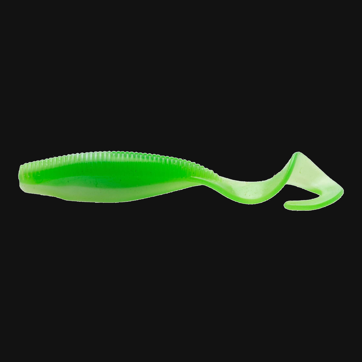 Z-Man Scented Curly TailZ 4-inch bait in Lime/Pearl