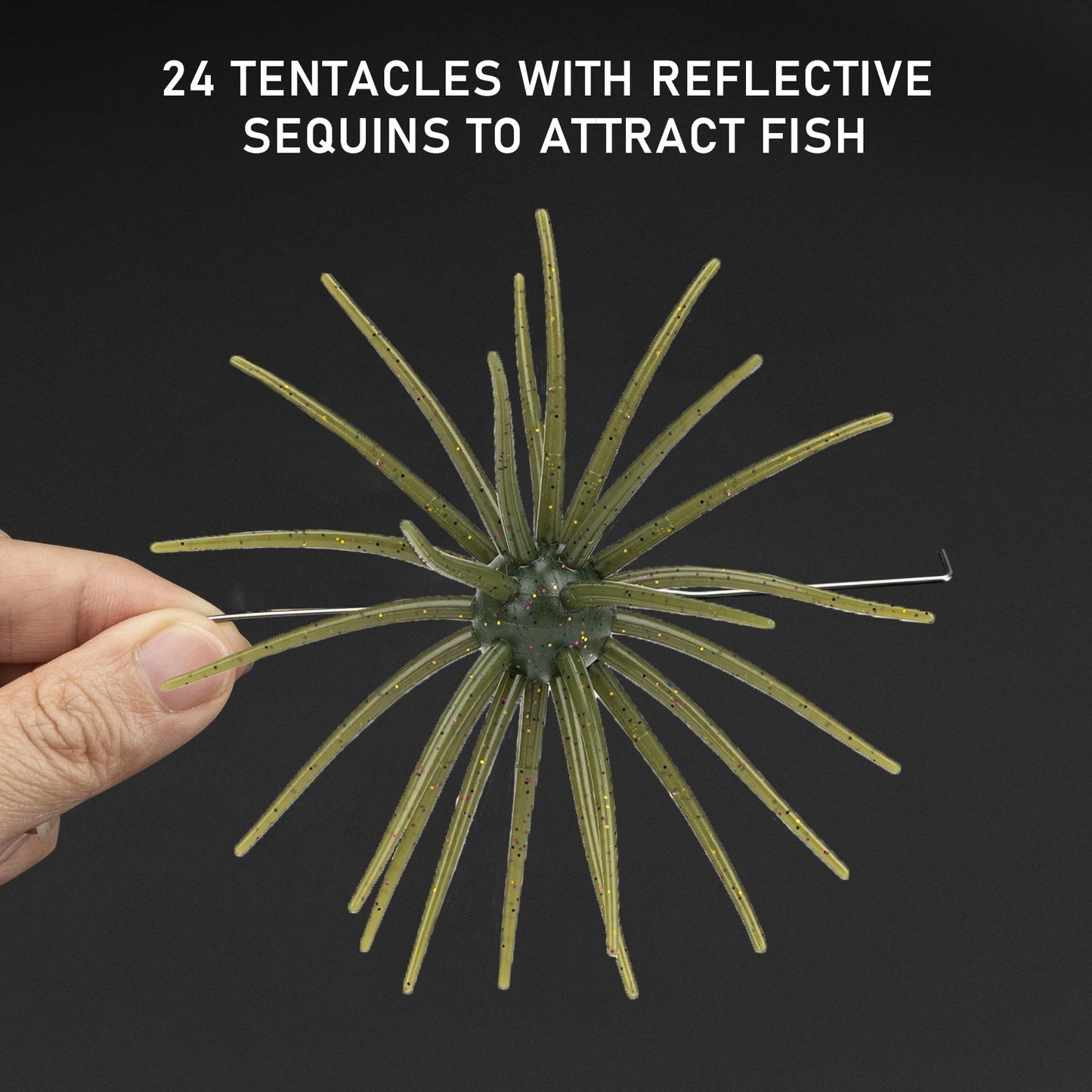 Sea Urchin Lures 4in Freshwater Saltwater Soft Baits