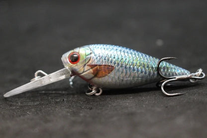 Crankbait Fishing Lure 8g 8cm 3 Meters Depth High End Hooks Wide Wobble with Deep Diving Carp Fishing HC549
