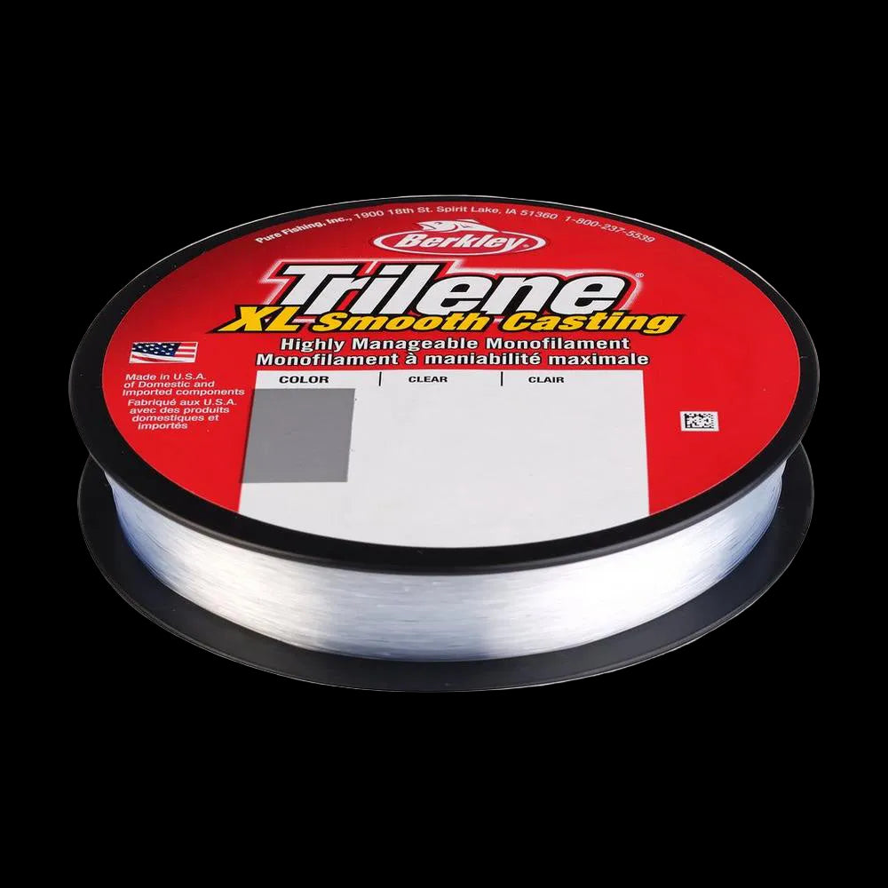 Spool of Berkley Trilene XL-Smooth Casting fishing line on a white background