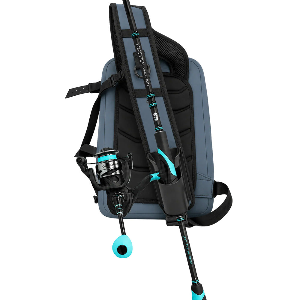 Toadfish 14L Fishing Sling Pack | 100% Waterproof | Rod Holder | Net Holder | Plier Pocket | Fly & Lure Patch | Rapid-Dry Sling | Salt-Tough