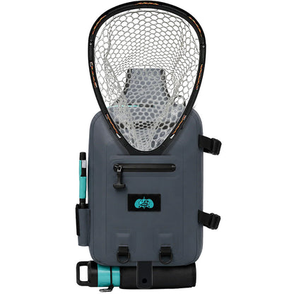 Toadfish 14L Fishing Sling Pack | 100% Waterproof | Rod Holder | Net Holder | Plier Pocket | Fly & Lure Patch | Rapid-Dry Sling | Salt-Tough