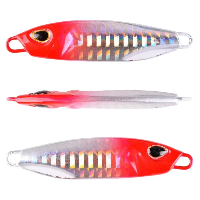 20PCS Quality Metal Cast Jig Spoon Set 10g- 60g Shore Casting Jigging Fish Sea Bass Fishing Lures Artificial Bait Tackle
