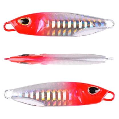 20PCS Quality Metal Cast Jig Spoon Set 10g- 60g Shore Casting Jigging Fish Sea Bass Fishing Lures Artificial Bait Tackle
