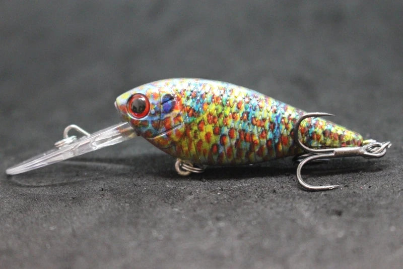 Crankbait Fishing Lure 8g 8cm 3 Meters Depth High End Hooks Wide Wobble with Deep Diving Carp Fishing HC549