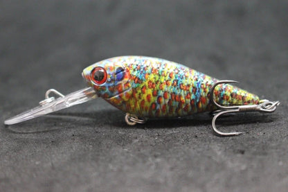 Crankbait Fishing Lure 8g 8cm 3 Meters Depth High End Hooks Wide Wobble with Deep Diving Carp Fishing HC549