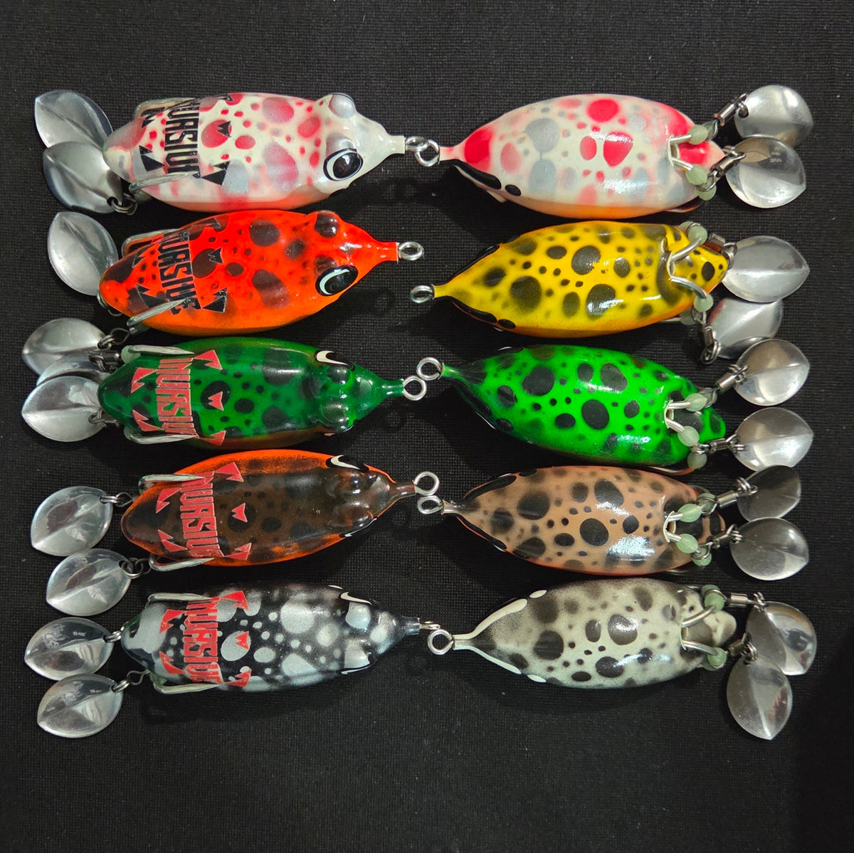 Invasive Lures Chop Frog Double-Bladed Topwater Frog