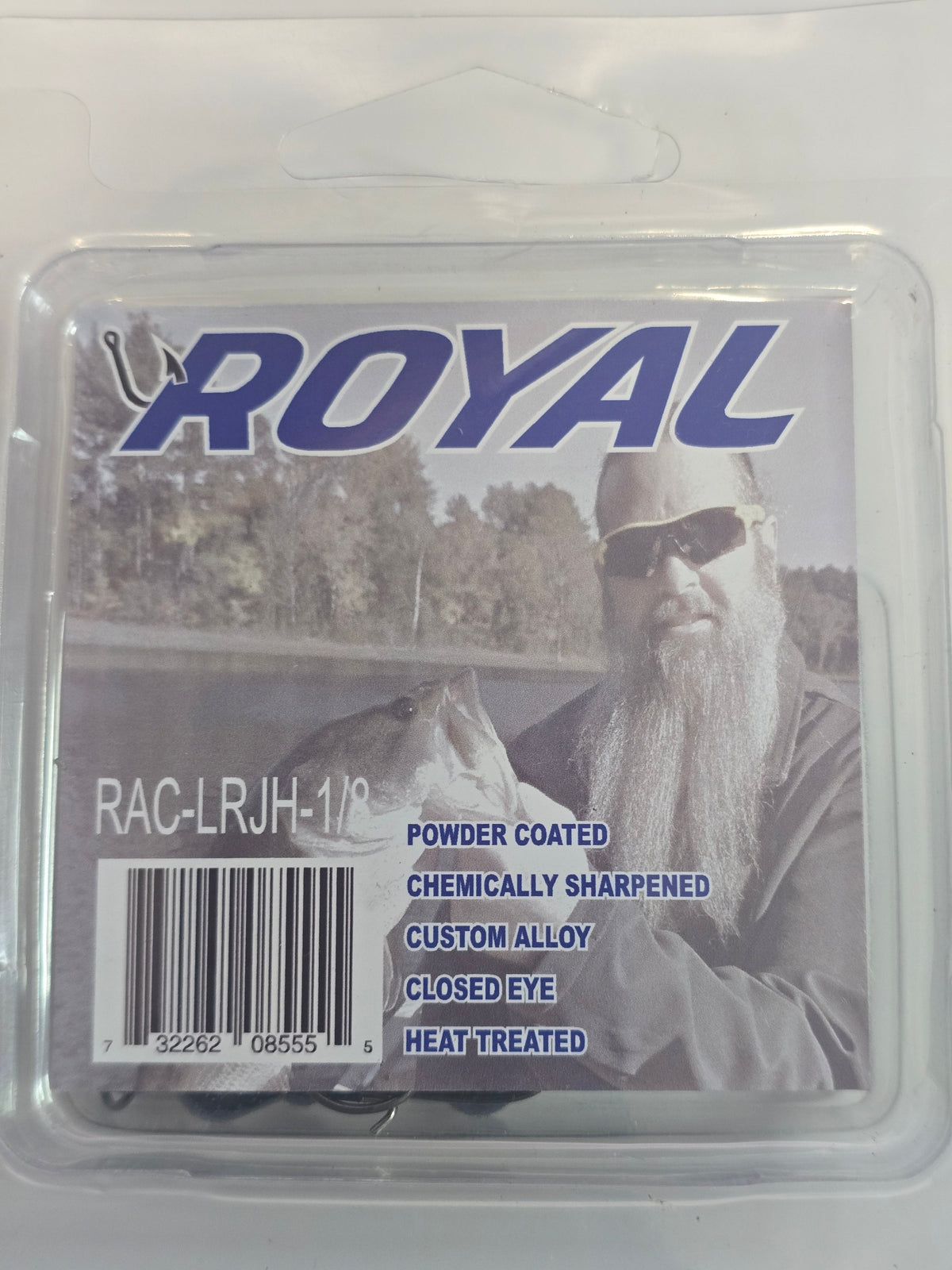 Royal Hooks ROYAL Large Round Jig Head | Midnight Storm | Black & Blue Flake | 90° Eyelet | Metal Bait Keeper | 3D Flake Eyes | 1/16–3/4 oz