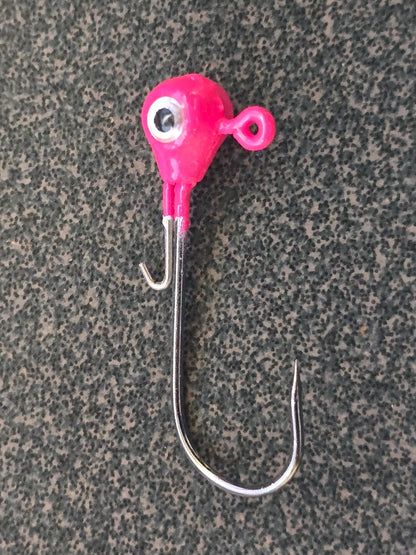 Royal Hooks ROYAL Large Round Jig Head | Midnight Storm | Black & Blue Flake | 90° Eyelet | Metal Bait Keeper | 3D Flake Eyes | 1/16–3/4 oz