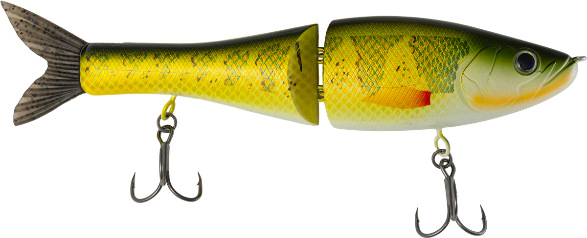 Fishing lure with detailed design on a white background