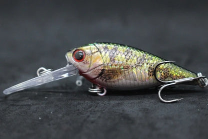 Crankbait Fishing Lure 8g 8cm 3 Meters Depth High End Hooks Wide Wobble with Deep Diving Carp Fishing HC549