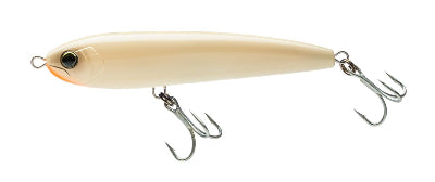 Fishing lure with a hook on a white background