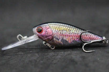 Crankbait Fishing Lure 8g 8cm 3 Meters Depth High End Hooks Wide Wobble with Deep Diving Carp Fishing HC549