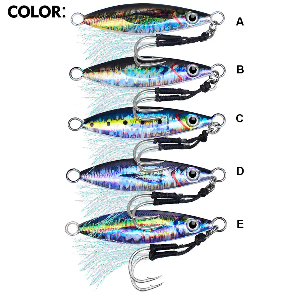 Fast Sinking Metal Spoon Jig Fishing Lure Lures Jigs Spoon Saltwater Artificial Bait Fishing Accessories
