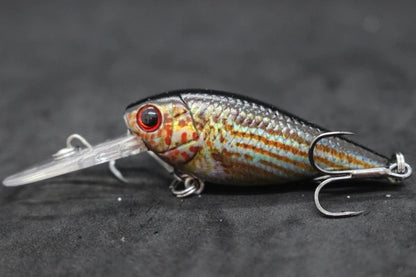 Crankbait Fishing Lure 8g 8cm 3 Meters Depth High End Hooks Wide Wobble with Deep Diving Carp Fishing HC549