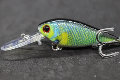 Crankbait Fishing Lure 8g 8cm 3 Meters Depth High End Hooks Wide Wobble with Deep Diving Carp Fishing HC549