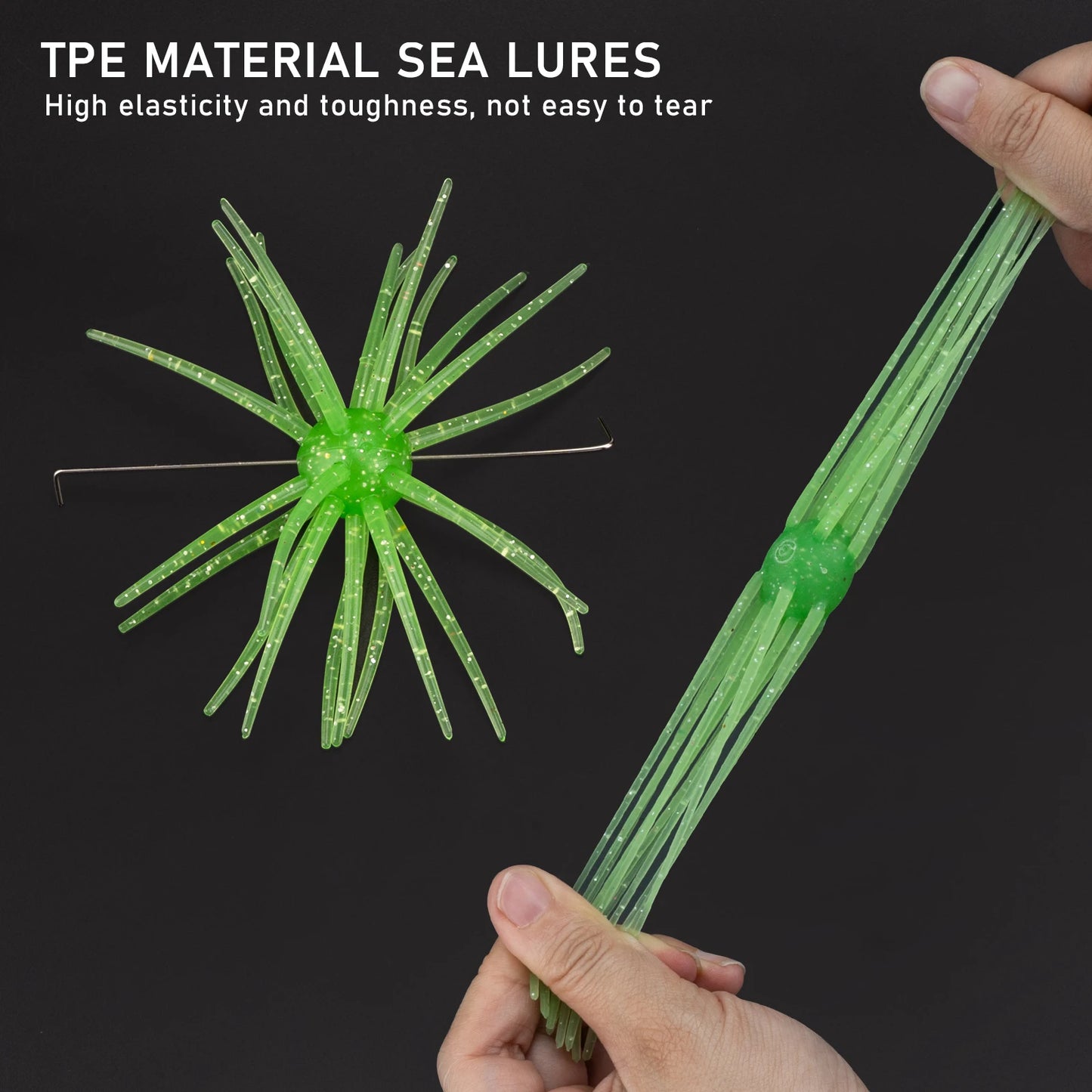 Sea Urchin Lures 4in Freshwater Saltwater Soft Baits