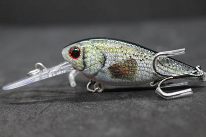 Crankbait Fishing Lure 8g 8cm 3 Meters Depth High End Hooks Wide Wobble with Deep Diving Carp Fishing HC549