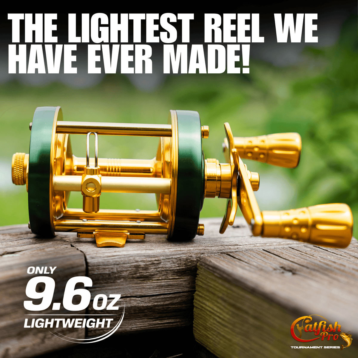 Catfish Pro 6800 CTS Round Baitcaster Reel | 40 lb Max Drag