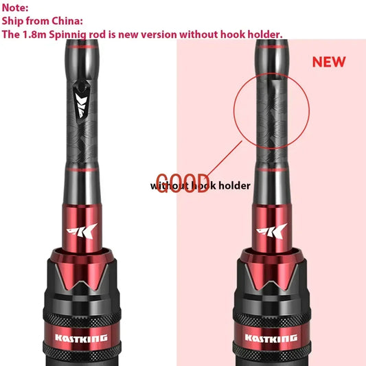 KastKing Max Steel Rod Carbon Spinning Casting Fishing Rod with 1.80m 2.13m 2.28m 2.4m Baitcasting Rod for Bass Pike Fishing