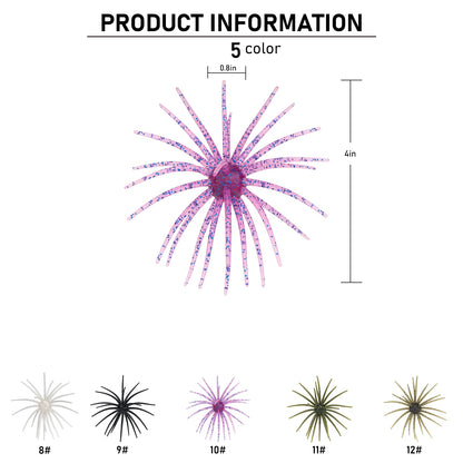 Sea Urchin Lures 4in Freshwater Saltwater Soft Baits