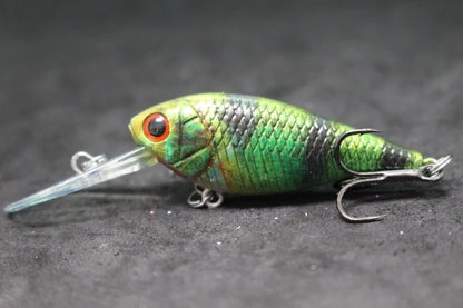 Crankbait Fishing Lure 8g 8cm 3 Meters Depth High End Hooks Wide Wobble with Deep Diving Carp Fishing HC549