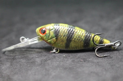 Crankbait Fishing Lure 8g 8cm 3 Meters Depth High End Hooks Wide Wobble with Deep Diving Carp Fishing HC549