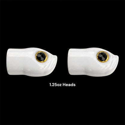 Stack Tackle Replacement Heads | 5/0 Screwy Head Jigs | 2 Per Pack | 0.5–1.5 oz | Chartreuse, Black, White, Pink