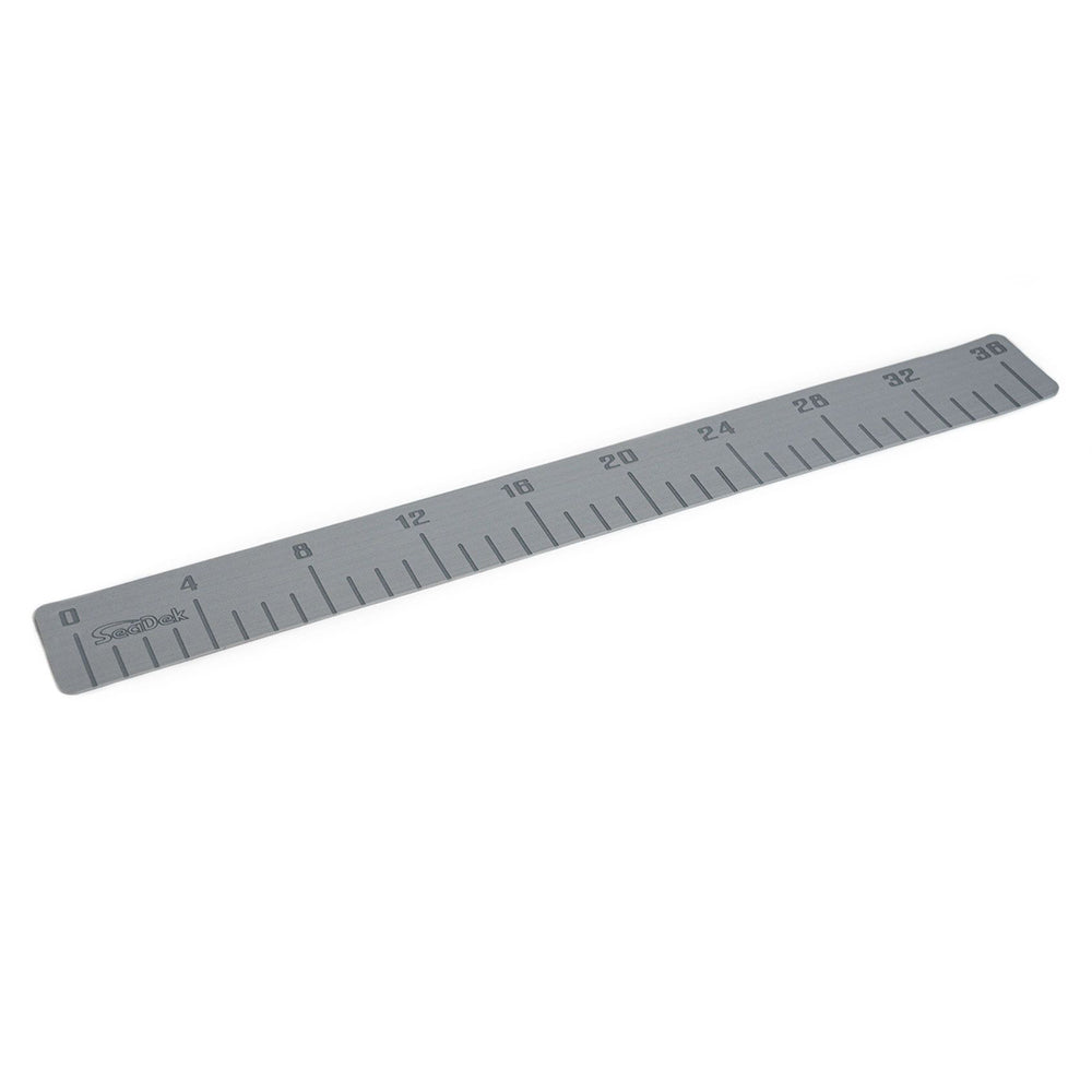 SeaDek 36" Fish Ruler | Storm Grey with SeaDek Logo | Laser-Etched | 3M Adhesive | Closed-Cell EVA Foam | Non-Skid | Peel & Stick