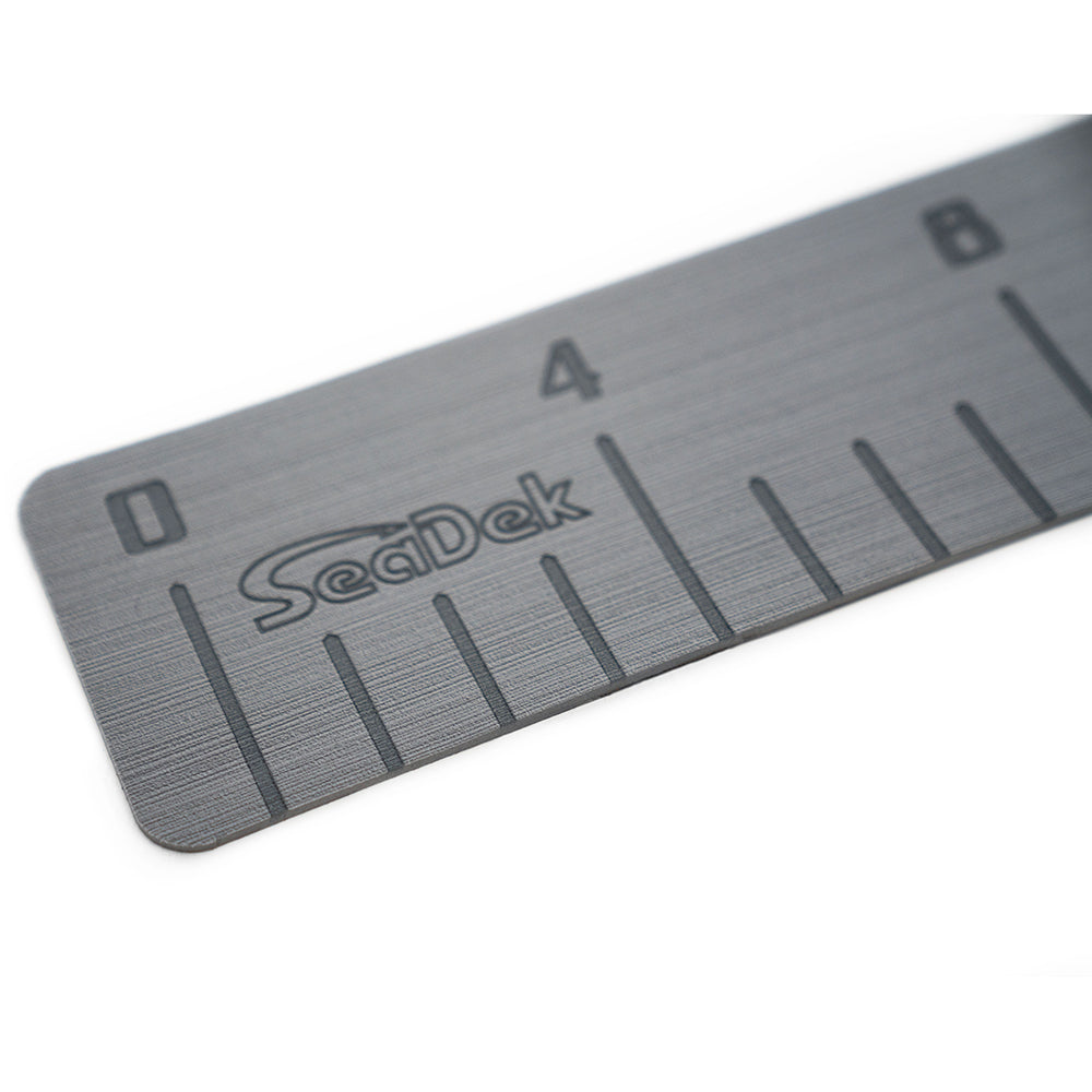 SeaDek 36" Fish Ruler | Storm Grey with SeaDek Logo | Laser-Etched | 3M Adhesive | Closed-Cell EVA Foam | Non-Skid | Peel & Stick