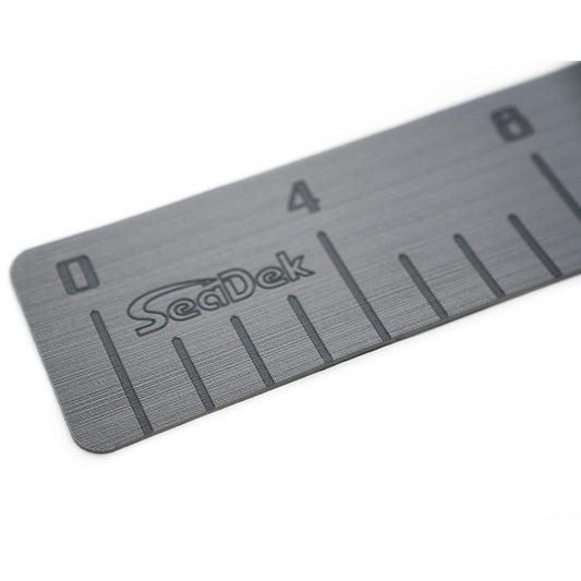 SeaDek 36" Fish Ruler | Storm Grey with SeaDek Logo | Laser-Etched | 3M Adhesive | Closed-Cell EVA Foam | Non-Skid | Peel & Stick