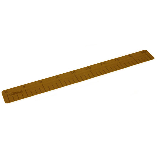 SeaDek 36" Fish Ruler | Mocha Brushed with SeaDek Logo | Laser-Etched | 3M Adhesive | Closed-Cell EVA Foam | Non-Skid | Peel & Stick