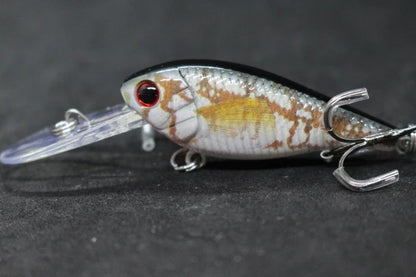 Crankbait Fishing Lure 8g 8cm 3 Meters Depth High End Hooks Wide Wobble with Deep Diving Carp Fishing HC549