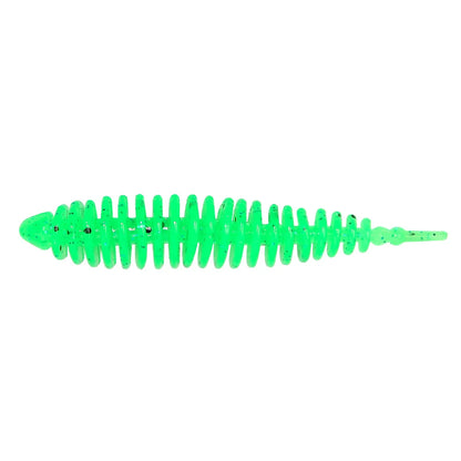 Soft Fishing Lure, Spiral Worm Bait with Glitter