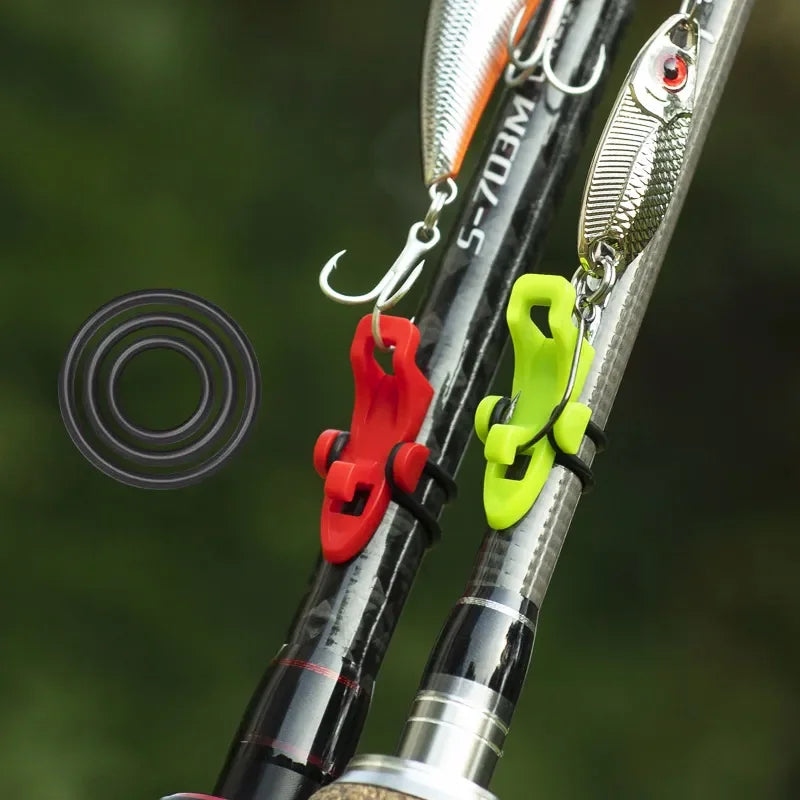 5pcs Fishing Rod Pole Hook Keeper Lure Bait Holder Lure Accessories Jig Hooks Safety Keeping Holder Fishing Tool