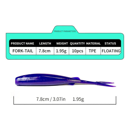 Fork Tail Soft Plastic Lures