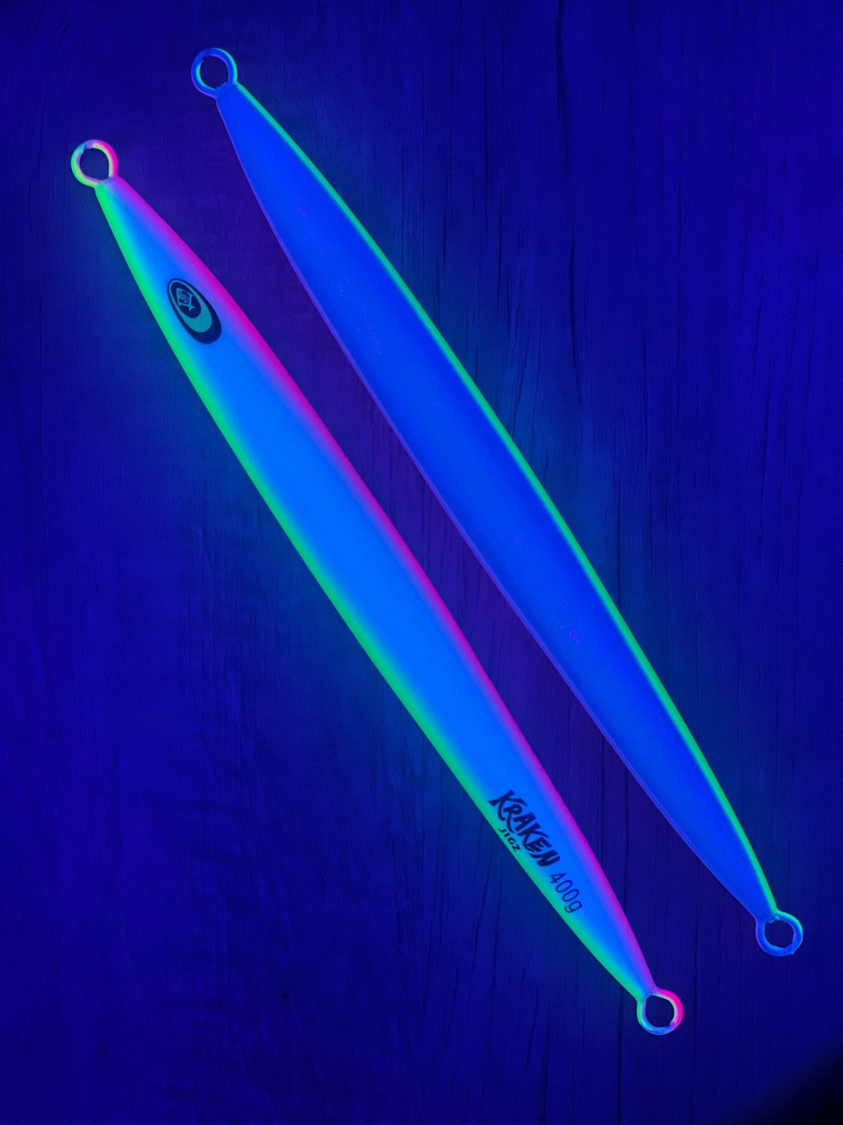 Kraken Jigz Torpedo Super Glow Reflective Belly Slow Pitch Jig
