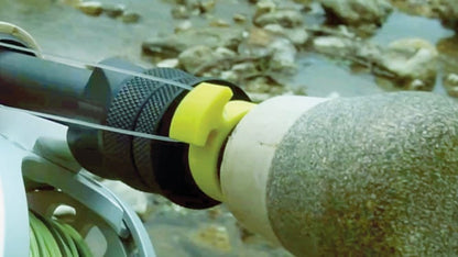 KIFF Leader Looper | Silicone Reel Seat Mount | T-Piece Pivot Point | Protects Rod Tip & Guides | 6 Colors | Regular & Large | Fly Fishing | Flymen Fishing Company