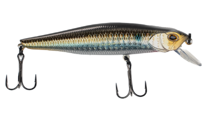 Fishing lure with a detailed design on a white background