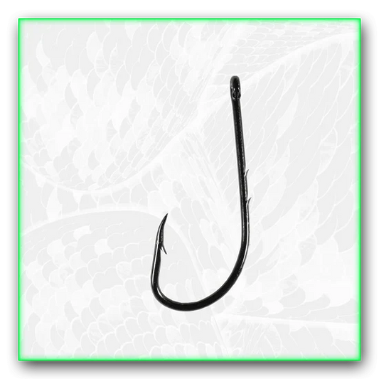 Royal Hooks ROYAL Bait Holder Hooks | 2 Built-In Bait Keeper Pegs | Live Bait, Worms & Natural Bait | #1–8/0 | 10-Pack