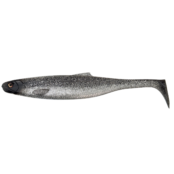 Fishing lure with a textured surface on a white background