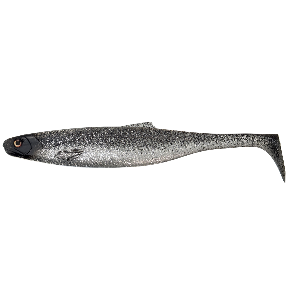Fishing lure with a textured surface on a white background