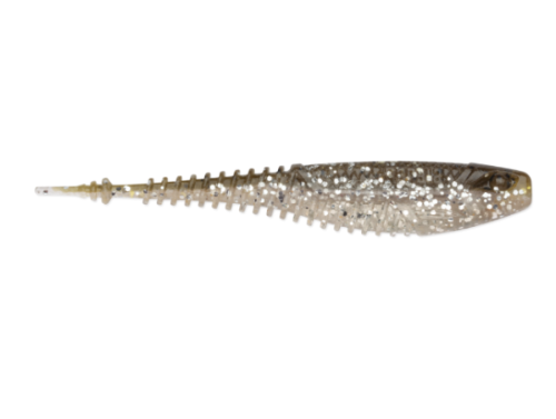 A metallic silver and dark blue decal featuring the text 'ZOOK FISHING CO' with a stylized fish hook integrated into the lettering, shown on a plain white background.