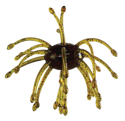 Chritmas colors sea urchin lure on a white background