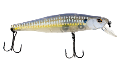 Fishing lure with a detailed design on a white background